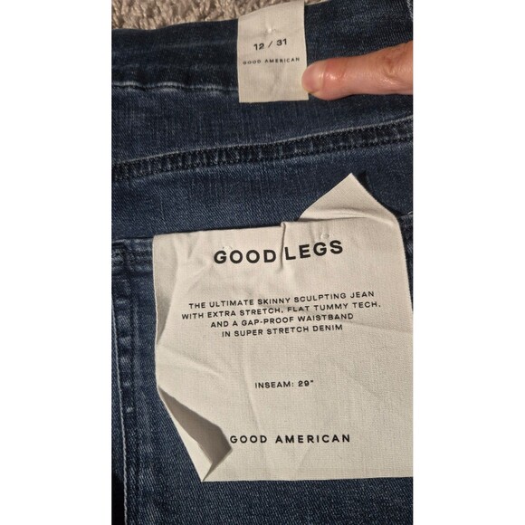 NWT Good American Jeans Good Legs High Rise Button Fly Women’s Size 12/31 - Picture 7 of 7